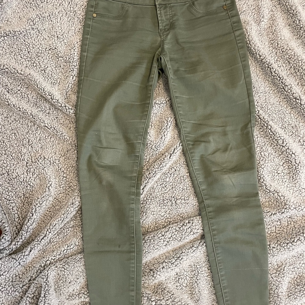 Olive Green Skinny Pants